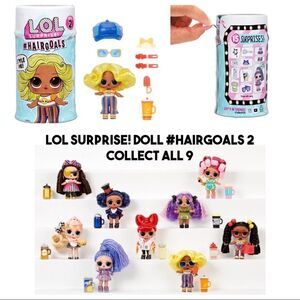 NEW! LOL SURPRISE! #HairGoals Series 2 Doll With Real Hair And 15 Surpri…